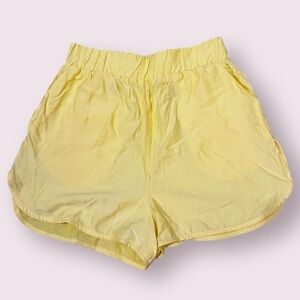 Rumored Yellow Shorts - High Waist Lightweight Bottoms, Size S